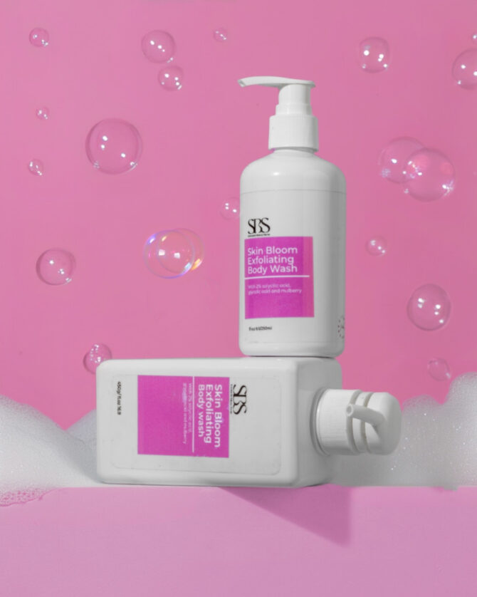 Skin Bloom Exfoliating Body Wash -(With Salycilic Acid And Glycolic Acid )